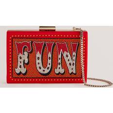 Rot Clutches Ted Baker Funia Fun Slogan Embellished Box Clutch Bag