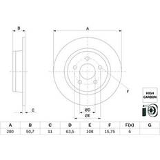 Bosch 0 986 479 G71 Bromsskiva