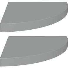 vidaXL 323923 Grey Wall Shelf 13.8" 2