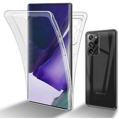 Samsung Galaxy Note 20 Ultra Mobile Phone Cases Cadorabo Case for Samsung Galaxy NOTE 20 ULTRA 360 Full Body Mobile Phone Case Front and Back Screen Protection All-Round Protective Cover Clear