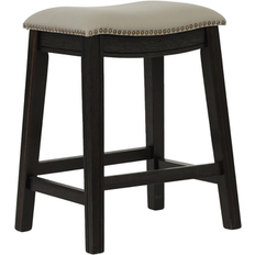 Red Seating Stools Poundex Nail Head Trim