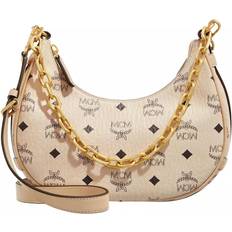 MCM Axelremsväskor MCM Damen Schultertasche AREN HOBO SMALL sand universal