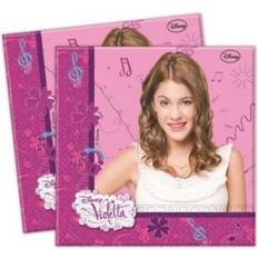 Purple Plates, Cups & Cutlery Violetta Napkins (Pack of 8) Pink