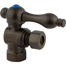 Plumbing Kingston Brass CC33105 3/8 FIP x 3/8 OD Comp Quarter-Turn Angle Stop Valve Oil Rubbed Bronze