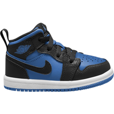 Nike Jordan 1 Mid TD - Black/Black/White/Royal Blue