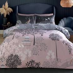 Sara Miller Pagoda Garden Thread Count Duvet Cover Pink