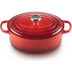 Le creuset oval Le Creuset Cerise Signature Cast Iron Oval con coperchio 4.7 L