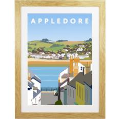 East Urban Home Appledore Oak Framed Art 44x54cm