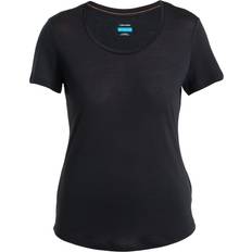 Damen - Nylon T-Shirts Icebreaker Cool-Lite Sphere III Scoop T-Shirt - Schwarz