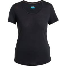 Merinould T-shirts på tilbud Icebreaker Sphere III Scoop Shirt - Sort