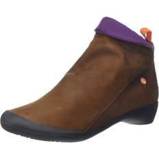 Boots Softinos Softinos Women's Ankle Boots Brown Cognac Purple Mohair 590