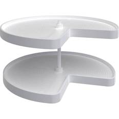 Spice Racks Rev-A-Shelf Kidney Shape Bottom Mount 2-Shelf Lazy Susan Set