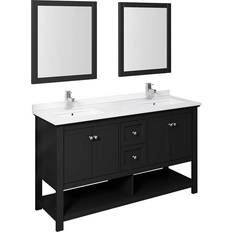 Handle Vanity Units for Double Basins Fresca Bath Manchester (FVN2360BL-D)