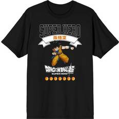 Tops Dragon Ball Super The Movie Super Hero Goku Key Art Crew Neck Short Sleeve Black Women T-shirt-XXL