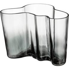 Alvar aalto vas klar Iittala Alvar Aalto Clear/Dark Grey Vas 17.3cm