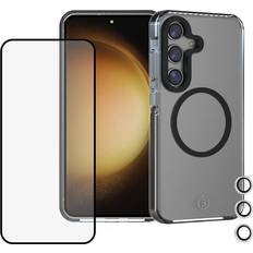 3-i-1 cover inkl. glas til Galaxy S24 Transparent