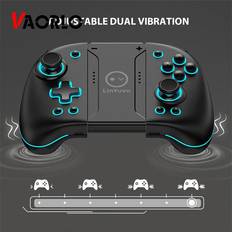 Game Controllers Vaorlo Joypad Mechanischer Gamepad-Controller, Metall-Joystick, Wake Up, kabelloser Bluetooth-Game-Controller, kompatibel mit Nintendo Switch