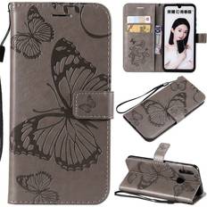 Huawei Plånboksfodral Huawei Butterfly Motif Wallet Case for Huawei P Smart 2019