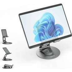 Plugable Swivel Tablet Stand Holder, 360Â° Rotating Base Tablet Holder for Phones and Tablets up to 12.9" and iPad Stand for Desk