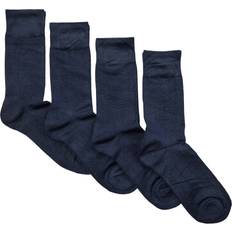 Topeco 4-pak Men Socks Plain Bamboo Darkblue 41/45