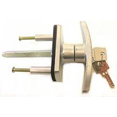 Security Henderson Silver Long Spigots Door T Handle 35mm