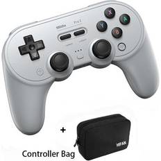 Grey Gamepads HCSC Bag Gray Bluetooth Gamepad Control for Switch PC macOS Android Steam Raspberry Pi