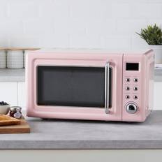 Pink Microwave Ovens Dunelm Retro Digital 20L Pink