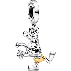 Femme - Or Breloques et Pendentifs Pandora Disney 100th Anniversary Oswald Dangle Charm - Silver/Gold/Diamond/Black