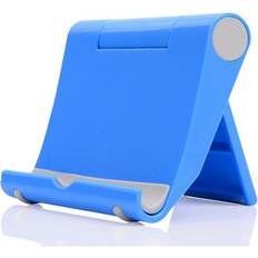 Mobile Device Holders Keshen 12PC Mobile Phone Tablet Stand Holder Support Portable Adjust Universal Plastic Stand Blue