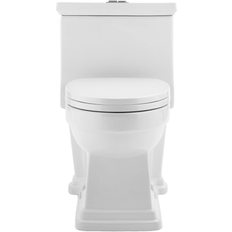 Toilets Swiss Madison Lausanne One-Piece Elongated Toilet Dual-Flush 1.1/1.6 Gpf 28.4" x 16.75" 28.65" White