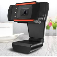 Webcams Jansicotek 480P Webcam With 3 Led lights HD USB CAMERA Drive-Free Plug and Play Built-in Microphone PC Live Broadcast Skype Video Call