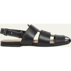 JW Anderson Sandalen Fisherman aus Leder Schwarz