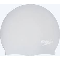 Grå - Voksen Badehætter Speedo Long Hair Cap Badehætte grey/white
