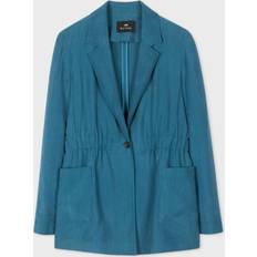 Turquoise Blazers Paul Smith PS Women's Teal Elasticated Waist Blazer Blue