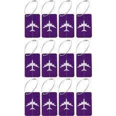 Purple Travel Accessories Tlily Luggage Tag Metal Hollow Luggage