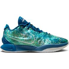 Men - Reflectors Basketball Shoes Nike LeBron XXI Abalone M - Industrial Blue/Photon Dust/Emerald Rise/Metallic Silver