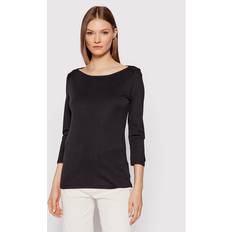 United Colors of Benetton Clothing United Colors of Benetton T-shirt With Boat Neck In 100% XXS, Black, Women