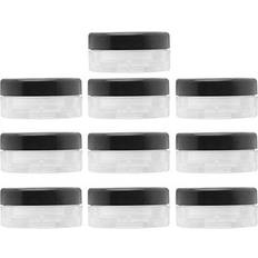 Makeup Cases on sale Beaupretty 10PCS Empty Powder Case Portable Loose Powder Containers with Sifter Lids Makeup Case Multi-Purpose Cosmetics Home Travel Kit 10G Black