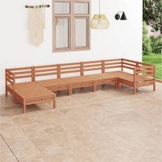 Garden & Outdoor Furniture vidaXL Solid Pinewood Garden Lounge