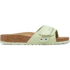 Birkenstock Klettband Sandalen Birkenstock Oita Suede Leather - Faded Lime