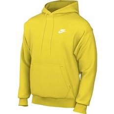 Yellow Clothing Nike Sportswear Club Fleece Pullover Hoodie - Lightning/White