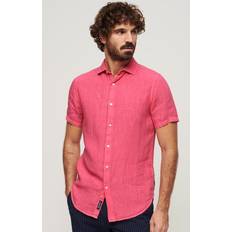 Hombre - Lino Ropa Superdry Camiseta De Manga Corta Studios Casual Linen - Rosa