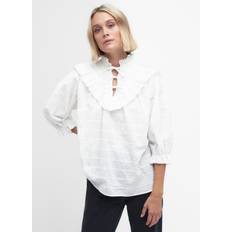 Barbour Blouses Barbour Kelburn Frill Trim Blouse, White