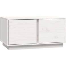 Doors Coffee Tables vidaXL 814420 White Coffee Table 50x80cm