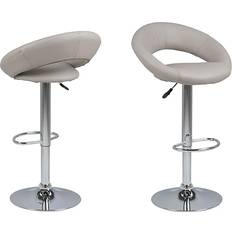 Beige Bar Stools AC Design Furniture Plump Taupe Bar Stool 100cm