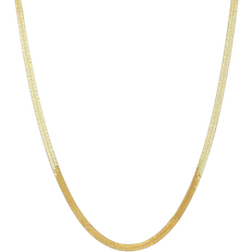  Flat Snake Chain - Gold