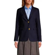 Lands' End Blazers Lands' End School Uniform Women's Hopsack Blazer Deep navy