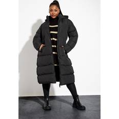 Yours Padded 2-in-1 Puffer Coat - Black