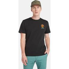 Timberland Tops Timberland Mens Black Back Graphic Short Sleeve T-Shirt