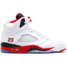 Nike Air Jordan 5 Retro M - White/Fire Red/Black